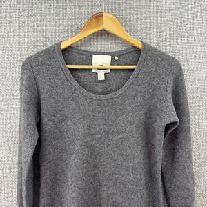 Cynthia Rowling 100% 2-Ply Cashmere Gray Women's S Tunic Front Hand Pocket